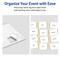 Avery Printable Rectangle Adhesive Name Tags, Gold Dots Edge Design, 2-1/3" x 3-3/8", Matte White Removable Name Tags, Laser/Inkjet, 80 Total, Great for Name Badges